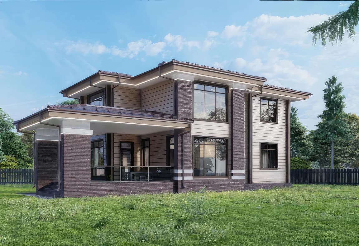 Проект дома - вид 1