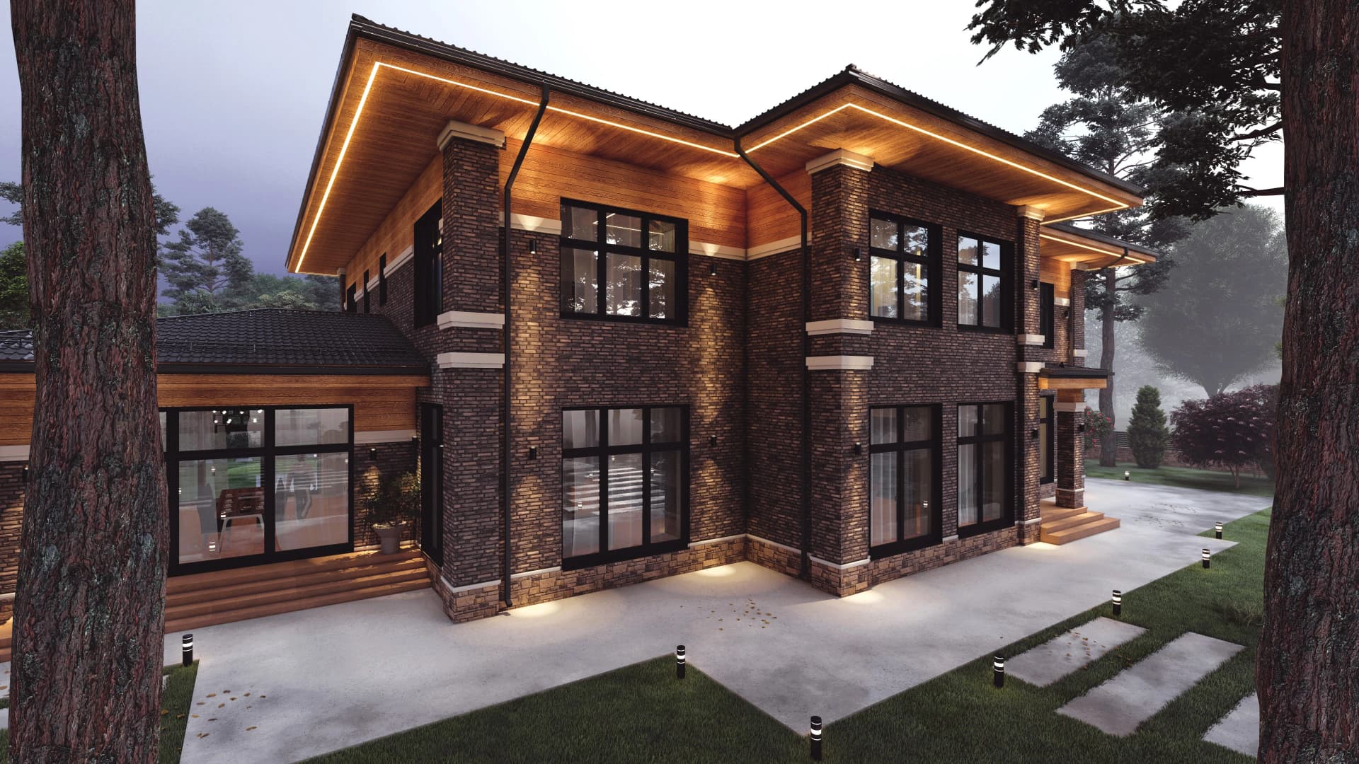 Проект дома - вид 1