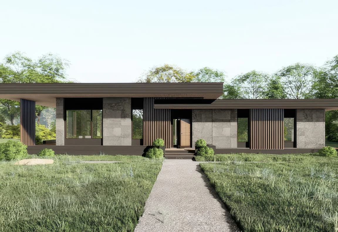 Проект дома - вид 1