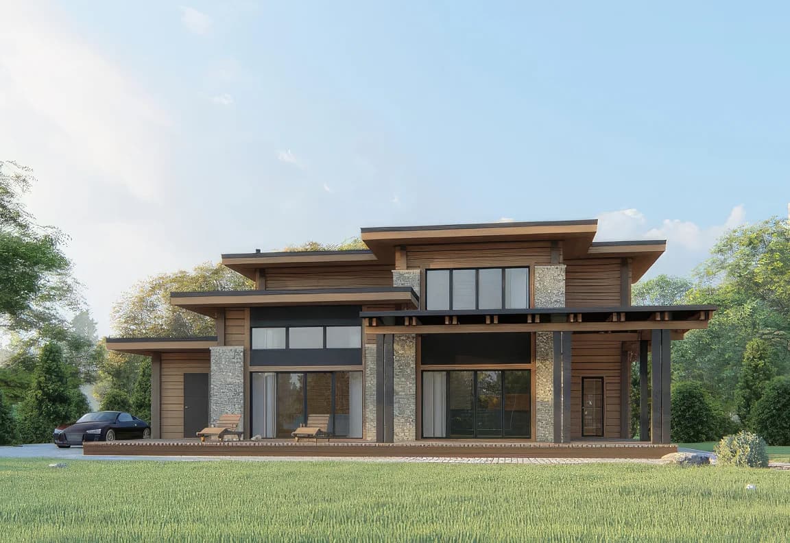 Проект дома - вид 1