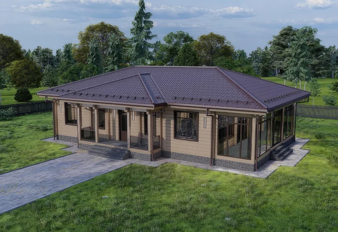 Проект дома - вид 1