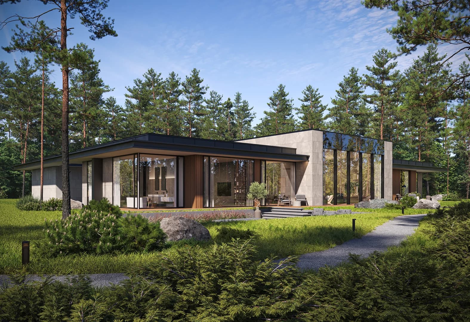 Проект дома - вид 1