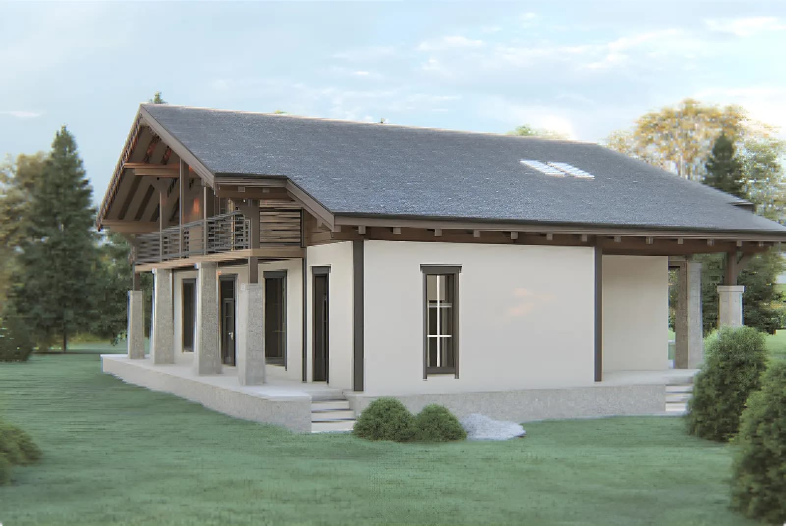 Проект дома - вид 1