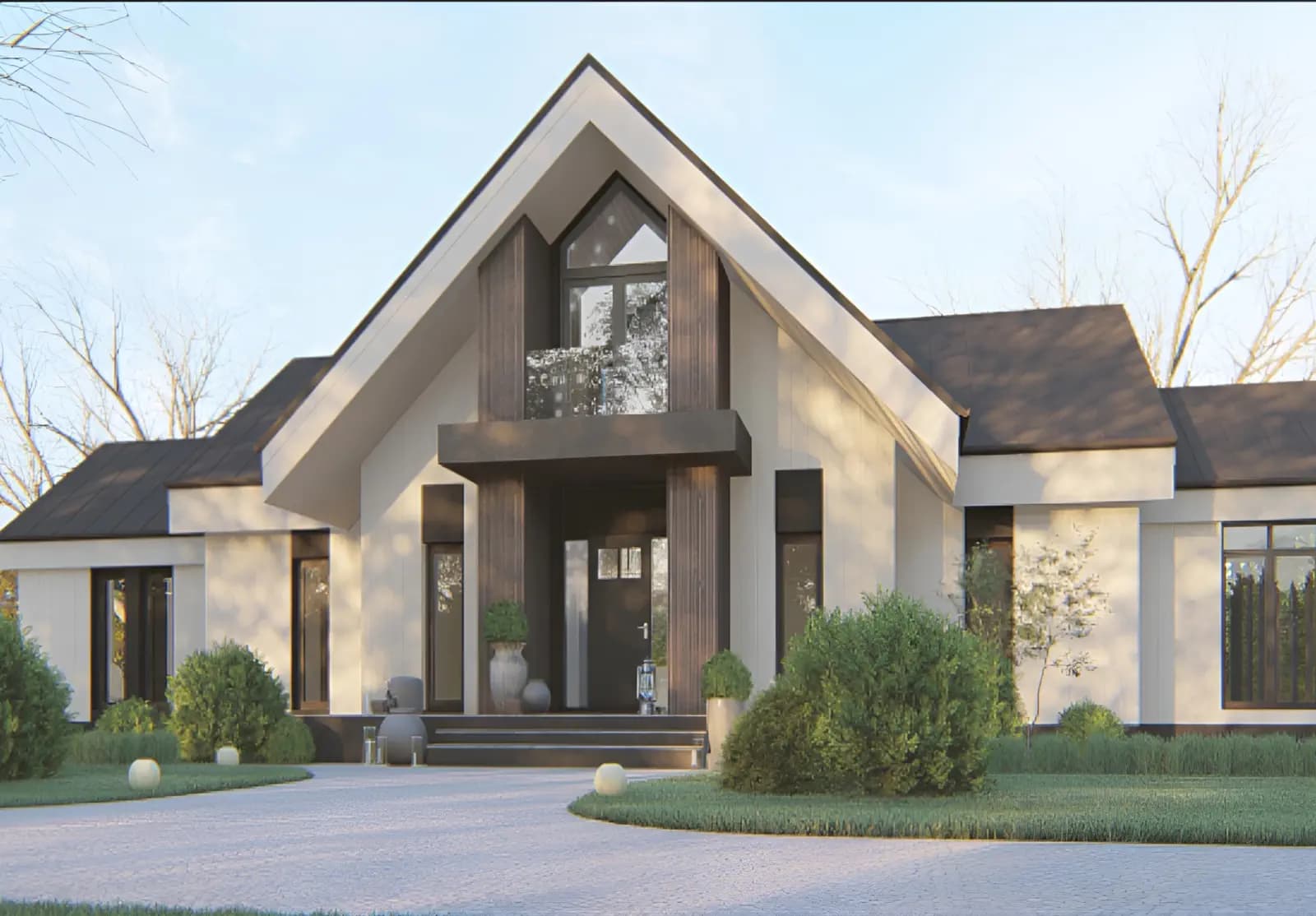 Проект дома - вид 1